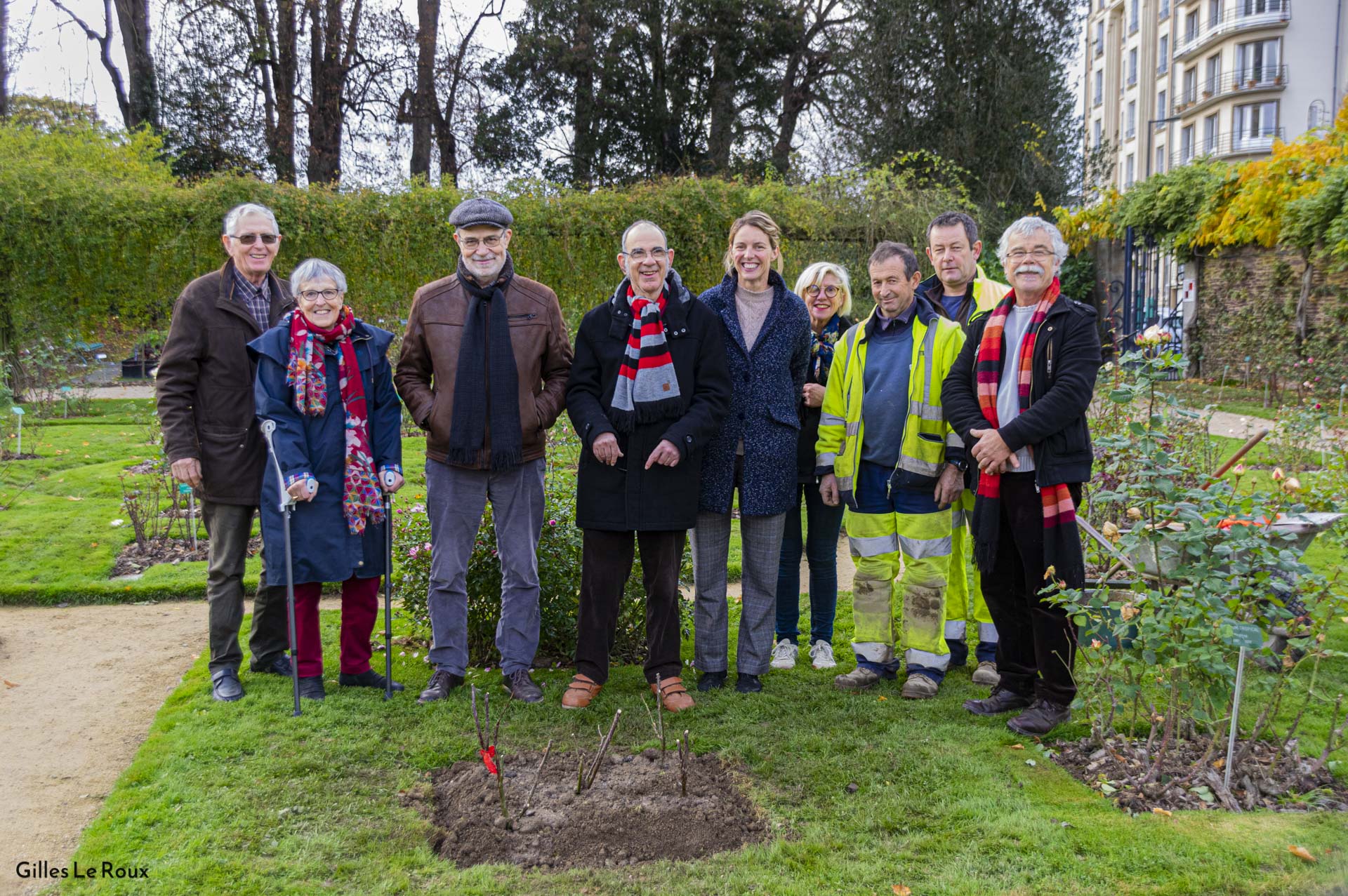 Plantation de la Rose dans le Parc du Thabor à Rennes